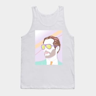 Pastel Paul Newman Sunglasses Art Deco Tank Top